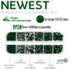4010pcs Green Nail Art Rhinestones Kit, qiipii Round Glass Emerald Flatback Crystal Stones Nail Charms 6 Sizes (1.6-6.1 mm) Up to SS30 Nail Gems w Pick up Tweezer Pen for Nail Crafts Face Eyes Makeup