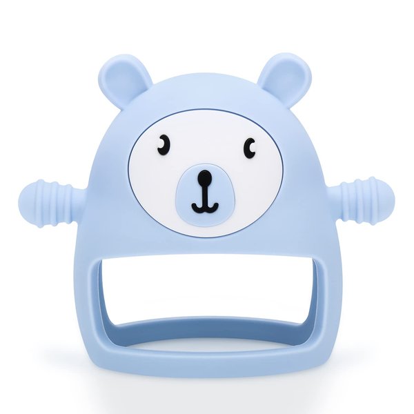 Teething Toys for Babies 0-6 6-12 Months Infant, MISLILI Never Drop Food Grade Silicone Baby Teether Toys, Prevent Choking & Odorless, Less Dust and Hair Adhesion, Baby Gift