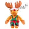 Gfilay Twerking Rudolph The Red-Nosed Reindeer Animated Plush Toy Christmas Singing and Dancing Stuffed Animals for Kids