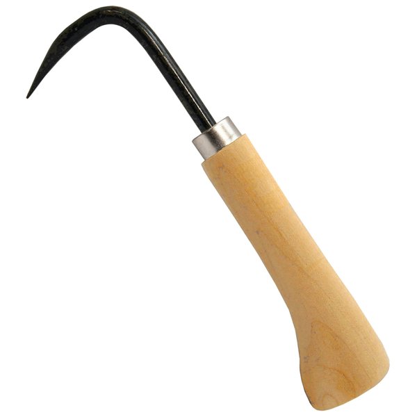 KAKURI Root Hook Japanese Gardening Tool for Loosing Soil, Root Pick Repotting Tool for Bonsai and Gardening, Japanese Hand Forged Carbon Steel, Made in Japan
