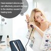 Portable Silicone Heat Resistant Mat for Hair Styling Tools: Curling Iron, Flat Iron, Straightener - Professional Hot Pad for Home, Salon, Travel