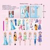 OSQI Magnetic Dress Up Dolls - Paper Dolls Stickers Dress Up Play Set, Includes Magnet Apparel and Accessories, Great for Travel Or Play, Imaginative Toys for Girls Ages 4-7 (Amy)