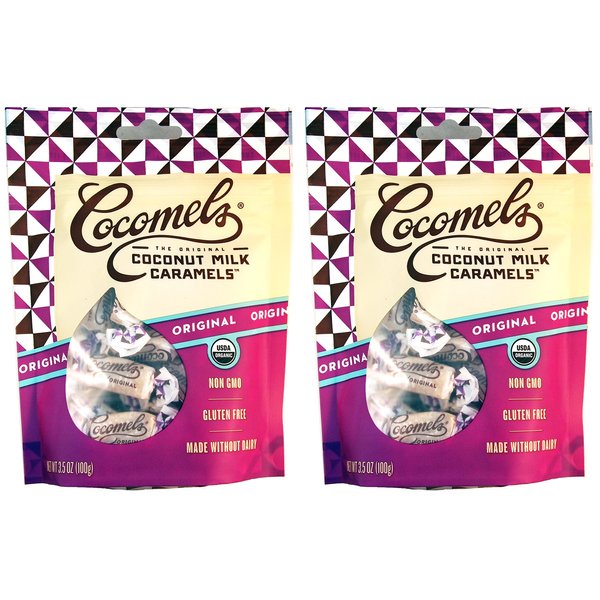 Cocomels Coconut Milk Caramels - Organic, Kosher, NON-GMO, Vegan - Made Without Dairy - Original 2 Pack
