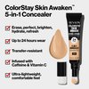 Revlon ColorStay Skin Awaken 5-in-1 Concealer, Lightweight, Creamy Longlasting Face Makeup with Caffeine & Vitamin C, For Imperfections, Dark Circles & Redness, 002 Universal Brightener, 0.27 fl oz