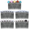 MARY LAVENDER Side Hair Comb for Girls Women Hold Bangs Hair Twist Comb French Twist Hair Pin Clips Hair Accessories Decorative Comb 5pcs