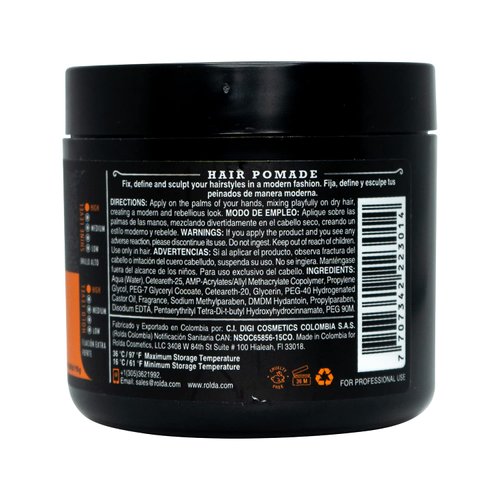Rolda Power Hair Pomade Strong Hold High Shine 4.05oz