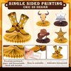 8 Pcs Cowboy Decorations Cowboy Themed Honeycomb Table Decor Cowboy Party Decorations Western Party Centerpieces Western Baby Shower Decorations Party Centerpieces for Birthday Party Supplies