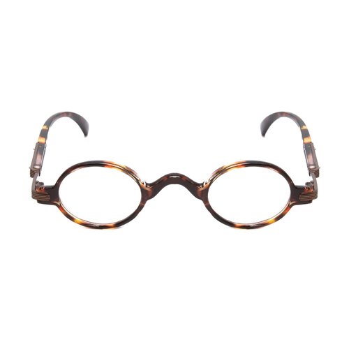 Calabria R314/R501S Vintage Metal Reading Glasses +3.25 Tortoise Men Women Designer Professor Round Single Power Readers