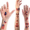 4th of July Temporary Tattoo, 10 Sheets Fourth of July Tattoo Stickers for Independence Day Party Supplies