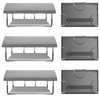 TidyFriend Rubberized Under Desk Laptop Mount - 9 Racks in 3 Sets, Laptop Under Desk Mount, Organizer Rack with Screws