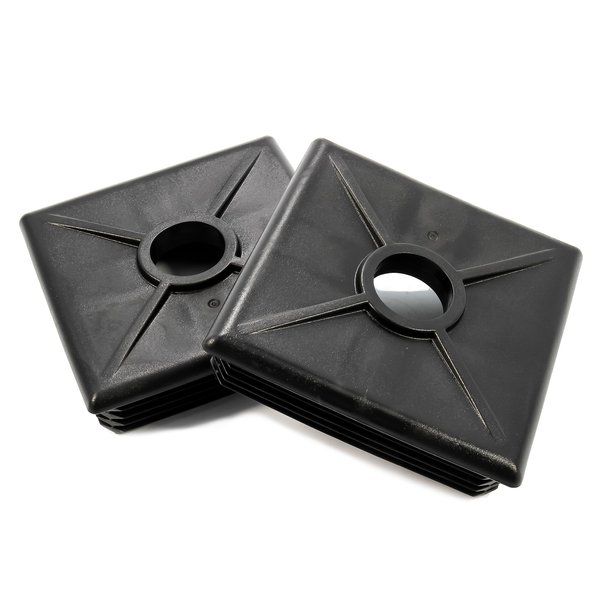 Camco 4-Inch RV Bumper Caps | Easy Removal | Durable Construction | Black, 2-pack (40303)
