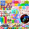 Opawel Party Favors for Kids 4-8-12, 120 Pcs Goodie Bag Stuffers, Pinata Stuffers, Treasure Box Toys for Classroom, Prize Box, Fidget Toys Bulk, Carnival Prizes and Party Favors for Kids Goodie Bags