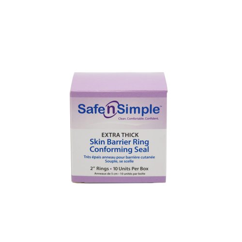 Safe n' Simple Integrity Extended Wear Barrier Rings -2 Inch - Pack of 20 - Stoma Barrier Rings Barrier - Cohesive Skin Barrier - Accessories for Ostomy-Colostomy-Ileostomy- Supplies