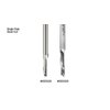 Amana Tool HSS1655 Double Flute Spiral Router Bits Metal Aluminum Cutting 1/4 D x 1 x 1/4 Inch Shank Down-Cut Router Bit High Speed Steel