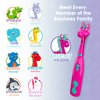 Brusheez Kids’ Electric Toothbrush Set - Safe & Effective for Ages 3+ - Parent Tested & Approved with Gentle Bristles, 2 Brush Heads, Rinse Cup, 2-Minute Timer, & Storage Base (Prancy The Pony)