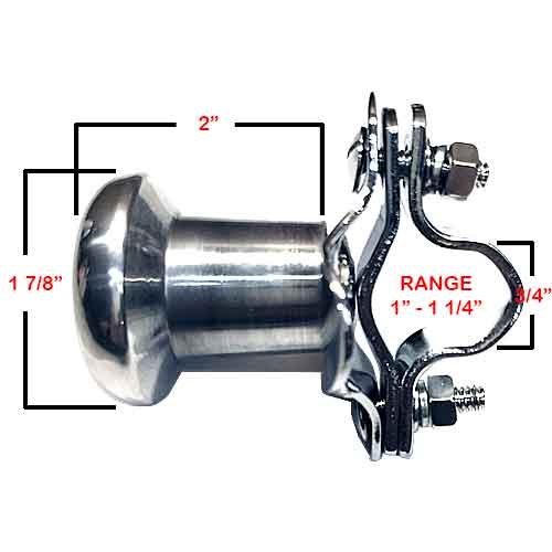 TRICKTOPPERS Billet Aluminum Polished Steering Wheel Spinner Suicide Brody Knob for Hot Rod Customs Car Truck SUV Tractor Trailer Big Rig Boat and More - Tactical Black Punisher Skull White