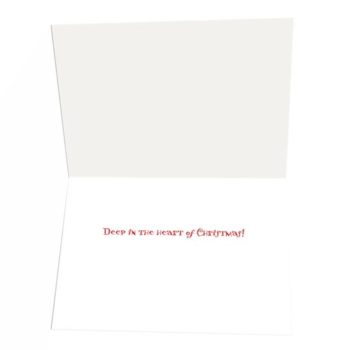 Stonehouse Collection - Texas Pink Cadillac Christmas Cards - 18 Texas Christmas Cards and Envelopes (Standard)