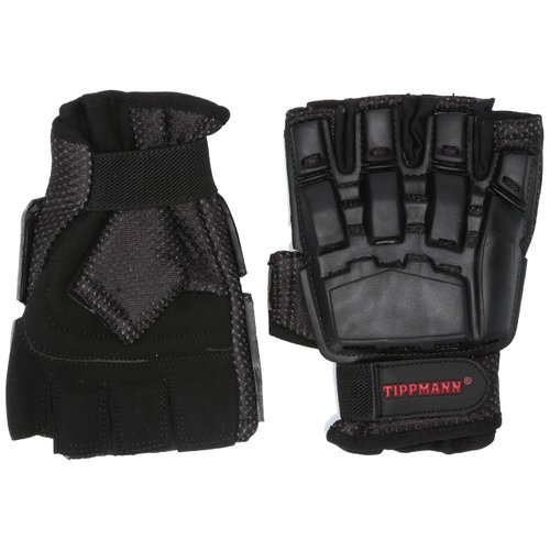 Tippmann Sports Armored Half Finger Paintball Airsoft Gloves - Medium