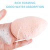 2 PCS Facial Sponge Konjac Glove Bath Sponge Gentle Exfoliating Pads Wash Reusable Puff for Daily Face Deep Pore Cleansing Blackheads Dead Skin, Makeup Remover
