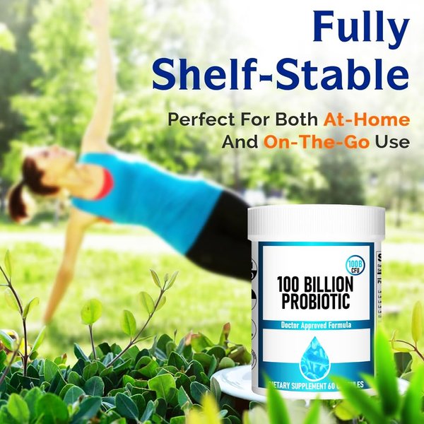 Probiotics 100 Billion CFU - 10 Strains + Organic Prebiotics - Immune, Digestive & Gut Health - Supports Occasional Constipation, Diarrhea, Gas & Bloating - for Women & Men yan