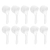 uxcell 10Pcs Plastic Measuring Spoons Reusable Powder Scoops Spoons Kitchen Spoons Coffee Teaspoon for Kitchen Measuring Coffee, 5g White