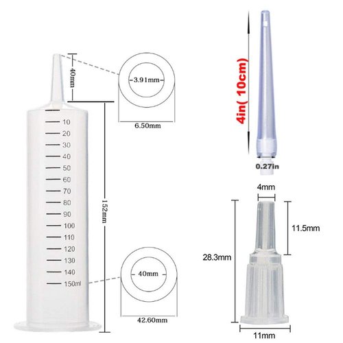 GNEGKLEAN 150ML Enema Syringe Cleaning Douche System