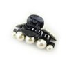 Meilliwish Pearl Women Hair Clip 1 PCS(D34)(Black)