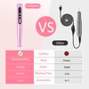 Electric Nail File, LveSunny 12 in 1 Professional Cordless Nail Drill Buffer Machine for Natural Acrylic Gel Nails, Digital Display, 5-Speed F/R, USB Portable Efile, 20000 RPM Electric Nail Care Kit