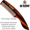 Kent 85T Small Wide Tooth Beard and Mustache Pocket Comb, Coarse Toothed Travel Size for Facial Hair Grooming and Beard Care. Saw-cut of Quality Cellulose Acetate, Hand Polished. Hand-Made in England