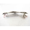 Copper plated brass or silver metal flower filigree hair clip barrette (Primary color: Copper)