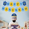 CupaPlay Hanukkah Banner with Candlestick for Party Decorations Party Supplies