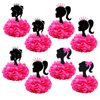 JEZOMONY Girl Birthday Party Decorations Supplies, 8 PCS Centerpieces for Girl Princess Theme, Birthday Table Decorations Paper Flowers