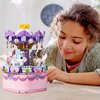 RIXINC Rotating Carousel Model Building Sets with Music Box, Girls Toys 6 7 8 9 10 11 12 13 14 Years Old and up, Toys for Girls Christmas and Birthday Gifts for Adults and Kids (874pcs)