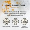AUTHENTIC BATH & SOAP All Natural - Honey & Oatmeal Body Wash - with Vitamin E & Hyaluronic Acid, Moisturizing for Sensitive & Acne Prone Skin Shower Gel, Men & Women, Paraben Free 16.9 Fl Oz