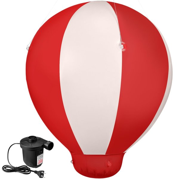 Syhood Hot Air Balloon with Air Pump Inflatable Baby Shower Birthday Party Hanging Balloon for Girls Boys Baby Christmas Indoor Outdoor Decoration for Birthday Wedding Exhibitions(3 ft,Red)