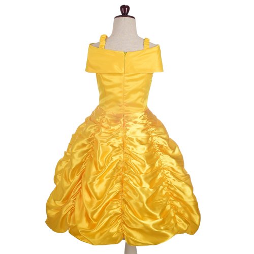 Dressy Daisy Baby-Girls' Princess Yellow Gold Ball Gown Birthday Party Fancy Dress Up Halloween Costume Size 18-24 Months