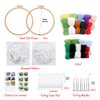 Needle Felting Kits Beginners, DIY Wool Needle Felting Starter Kit, Needle Felt Set with Picture Frame, Foam Pad, Felt Cloth and Instructions, Used for Home Decoration, Beginner, Art Craft(2 Sets)
