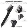 Mozeat Lens 5 Pieces Hair Brush Cleaner Tool Kit Including Dual-Headed Brush, Cleaning Claws, and Brushes for Home and Salon Use