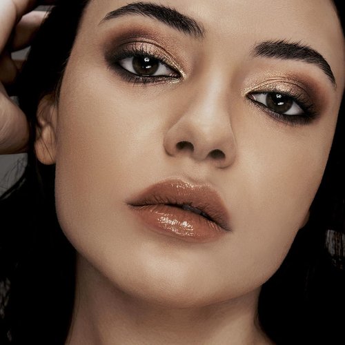 LUXAZA Neutral Brown Liquid Eyeshadow Set, 5Pcs - Long Lasting, Highly Pigmented, Quick-Drying Sparkling Eye Shadow Makeup, Multi-Use, Travel Friendly