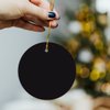 Andaz Press Blank Circle Gift Tags, Black, 24-Pack