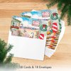 Designer Greetings Red Farm Studios Boxed Christmas Cards, Greetings from the Beach (Box of 18 Nautical/Coastal Holiday Cards with White Envelopes) (125-00844-000)