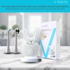 V-WHITE Ultrasonic U-Shaped Toothbrush for Teeth Whitening, Electric Toothbrush For Adults - 360° Mouth Cleansing, Hands Free Gums Protection - Wireless Charging & LED Light -Waterproof IPX7 Certified