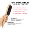 Styling Cream & Slick Back Hair Brush Set for Flyaways, Curl Defining, Smoothing & Sleek Styles – Non-Greasy Hair Tamer Cream with Boar Bristle Brush for Women & Kids, Add Shine, Baby Hairs