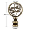 2 Packs Lamp Finial Cap Knob, Dragonfly Design Lamp Decoration for Lamp Shade, Antique Brass, 1-3/8 Inches
