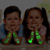 Partywind 20 Sheets (180 Styles) Dinosaur Kids Temporary Tattoos, Dinosaur Party Favors Supplies Gifts for Boys Party, Birthday Decorations Toys (Glow + Metallic Glitter Styles)