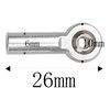 10Pcs ShareGoo M3 Tie Rod End Ball Head Holder Link 3mm Thread Ball Joint Compatible with Redcat HSP Traxxas Axial 1/10 RC Car Truck Boat DIY Robot Airplane,L26mm (Silver)