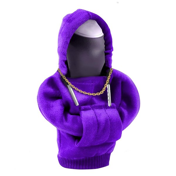 ADGIEN Gear Shift Cover, Gear Shift Hoodie for Automotive Exterior: Universal Car Gear Shift Knob Cover - Funny Shirt Sweater for Shifter Knob - Car Interior Accessories, Shift Knob Hoodie (Purple)