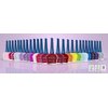 MASGLO Traditional Nail Polish 0.5 Fl. Oz. 3 piece kit with BASE FORTIFIER, color NIEVE and TOPCOAT GEL