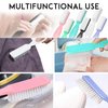 HOFASON 20Pcs Handle Grip Nail Brush, Hand Fingernail Cleaner Brush Manicure Tools Scrub Cleaning Brushes Kit for Toes and Nails Women Men(Random Colors)
