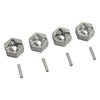 GDOOL Spare Parts Aluminum Alloy Wheel Hub Hex 25-ZJ09 LG-ZJ09 920-ZJ09 for 1:10 9125 9155 9156 S920 S921 RC Car(4 PCS)